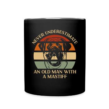Mastiff Chien Vieux Mastiff anglais - Mug uni - noir - Devant