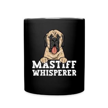 Mastiff Dog Old English Mastiff - Full Colour Mug - black - Front