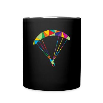 Parapente Polygon Parapente - Mug uni - noir - Devant