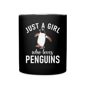 Pinguinliebhaber Pinguin Geschenke - Tasse einfarbig - Schwarz - Vorne