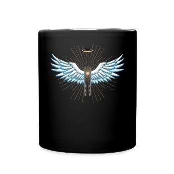 Barbecuing and Camper Gift Idea - Full Colour Mug - black - Front