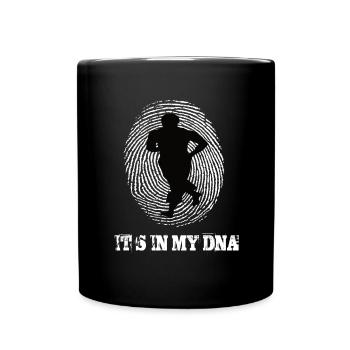 Laufsport Joggen Its In My Dna - Tasse einfarbig - Schwarz - Vorne