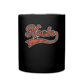 Cologne lettering - Full Colour Mug - black - Front