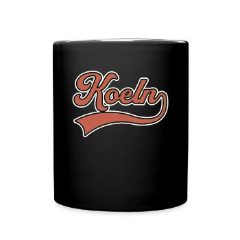 Cologne lettering - Full Colour Mug - black - Front