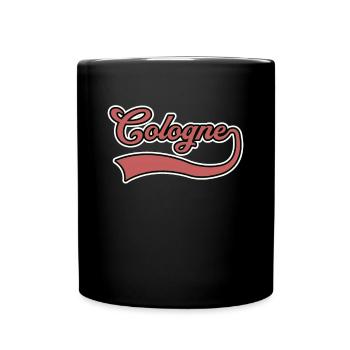Cologne lettering - Full Colour Mug - black - Front