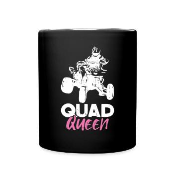 Quad Racing ATV Wheeler Dirt Road - Tasse einfarbig - Schwarz - Vorne