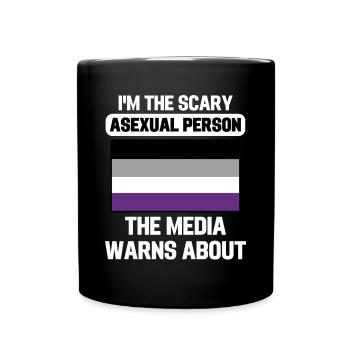 Ace Pride Asexuell Flagge LGBT Geschenk Asexuell - Tasse einfarbig - Schwarz - Vorne
