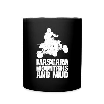 Quad Racing ATV Wheeler Dirt Road - Tasse einfarbig - Schwarz - Vorne