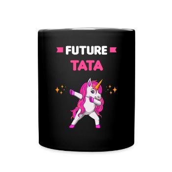 Future tata licorne dab annonce grossesse tante - Mug uni - noir - Devant