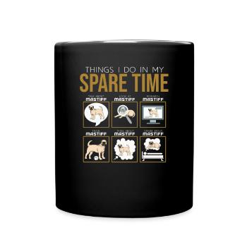 Mastiff - Tasse einfarbig - Schwarz - Vorne