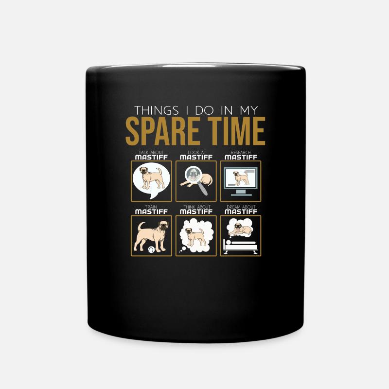 Mastiff - Tasse einfarbig - Schwarz