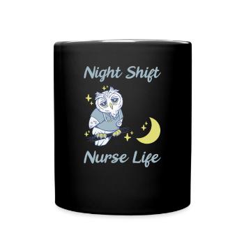 Emergency Nurse - Full Colour Mug - black - Front