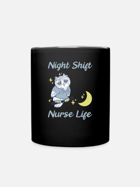 Notfallkrankenschwester - Tasse einfarbig - Schwarz