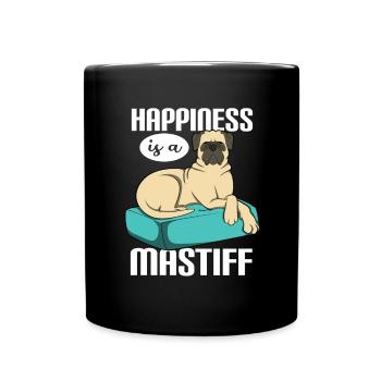 Mastiff - Tasse einfarbig - Schwarz - Vorne
