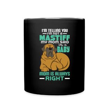Mastiff - Tasse einfarbig - Schwarz - Vorne