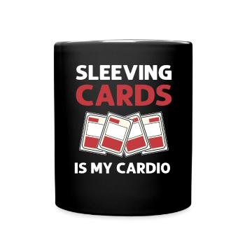 Sleeveing Cards est mon collectionneur de cartes à collectionner cardio - Mug uni - noir - Devant