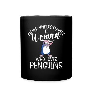 Pinguinliebhaber Pinguin Geschenke - Tasse einfarbig - Schwarz - Vorne