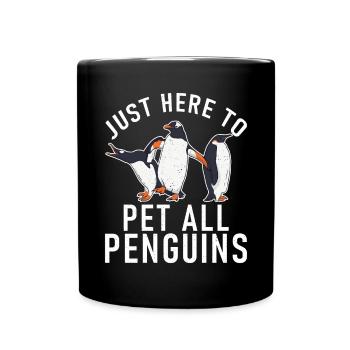 Penguin Lover Penguin Cadeaux - Mug uni - noir - Devant