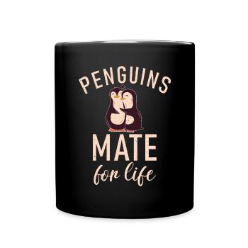 Pinguinliebhaber Pinguin Geschenke - Tasse einfarbig - Schwarz - Vorne