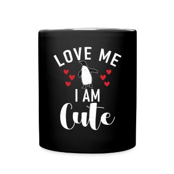 Pinguinliebhaber Pinguin Geschenke - Tasse einfarbig - Schwarz - Vorne