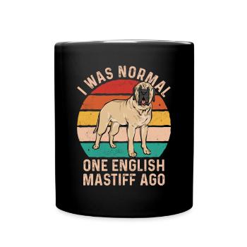 Mastiff Dog Old English Mastiff - Full Colour Mug - black - Front
