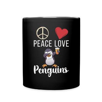 Pinguinliebhaber Pinguin Geschenke - Tasse einfarbig - Schwarz - Vorne