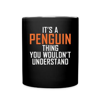 Penguin Lover Penguin Gifts - Full Colour Mug - black - Front