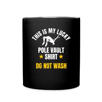 This Is My Lucky Pole Vault Shirt - Tasse einfarbig - Schwarz - Vorne