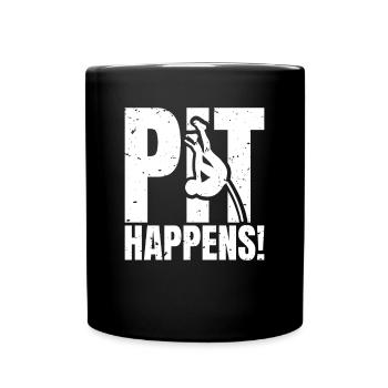 Pit Happens Pole Vault Chemise Cadeau - Mug uni - noir - Devant