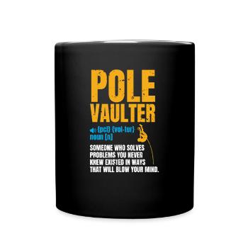Pole Vault Definition Stabhochsprung Shirt - Tasse einfarbig - Schwarz - Vorne