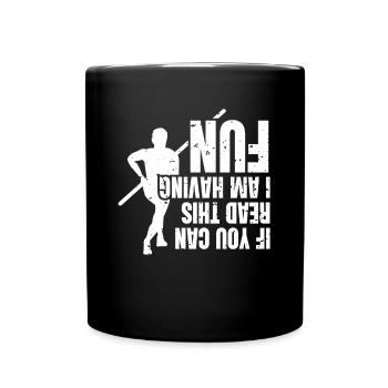 Si vous pouvez lire ceci, je m’amuse - Mug uni - noir - Devant