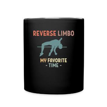 Reverse Limbo My Favorite Time Shirt - Full Colour Mug - black - Front