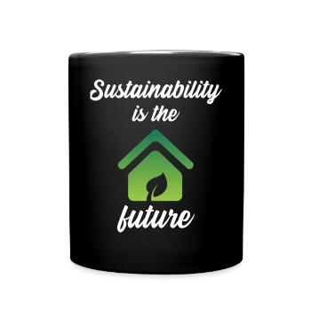 La durabilité est l’avenir - Mug uni - noir - Devant