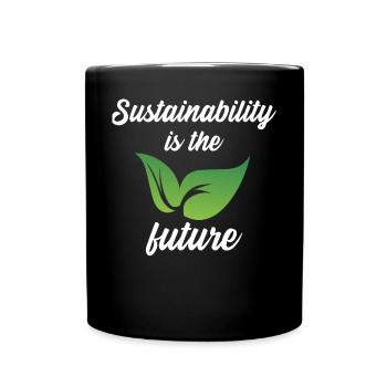 La durabilité est l’avenir - Mug uni - noir - Devant