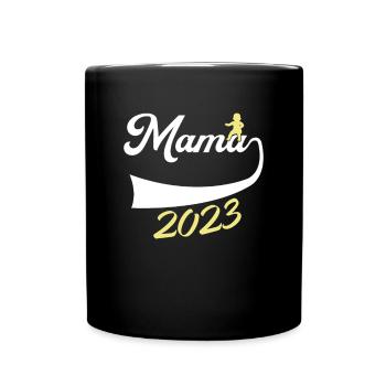 expectant mom 2023 gift - Full Colour Mug - black - Front