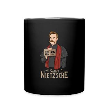 Saint Nietzsche Philosophy - Full Colour Mug - black - Front