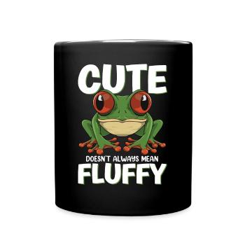 Conception de grenouille aux yeux rouges pour un fan de grenouille - Mug uni - noir - Devant