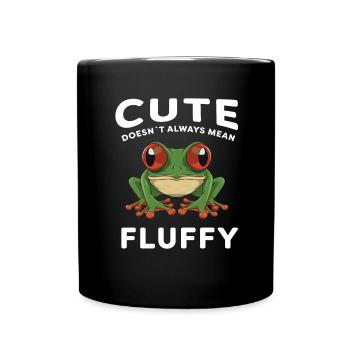 Conception de grenouille aux yeux rouges pour un fan de grenouille - Mug uni - noir - Devant