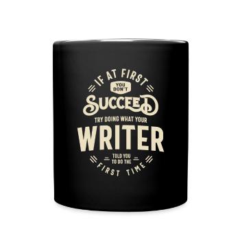 Writer Job Title Profession - Full Colour Mug - black - Front