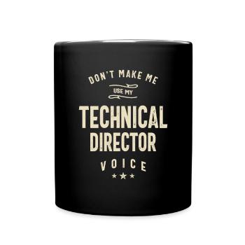Technical Director Job Title Profession - Full Colour Mug - black - Front