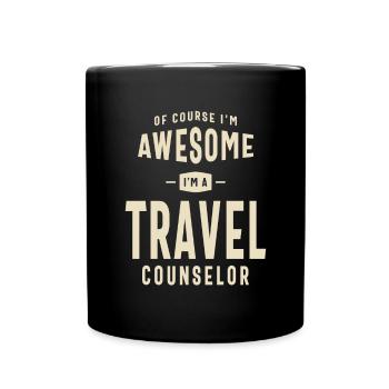 Travel Counselor Job Title Profession - Full Colour Mug - black - Front