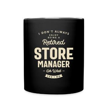 Store Manager Job Title Profession - Full Colour Mug - black - Front