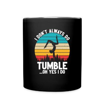 Tumbler Gymnast Girl Tumbler - Full Colour Mug - black - Front