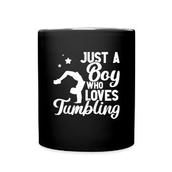 Tumbler Gymnast Girl Tumbler - Full Colour Mug - black - Front