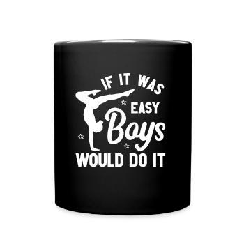 Tumbler Gymnast Girl Tumbler - Full Colour Mug - black - Front