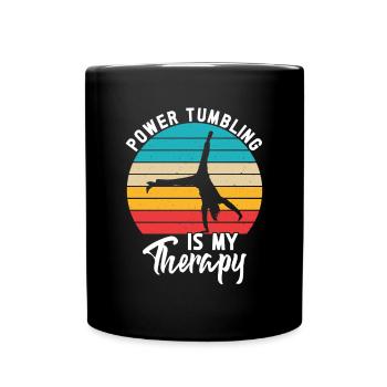 Tumbler Gymnast Girl Tumbler - Full Colour Mug - black - Front