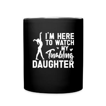 Tumbler Gymnast Girl Tumbler - Full Colour Mug - black - Front