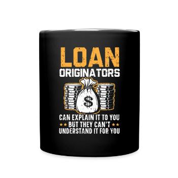 Credit Officer Job Profession Debt Loan Officer - Full Colour Mug - black - Front