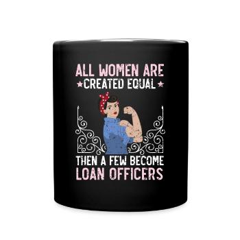 Credit Officer Job Profession Debt Loan Officer - Full Colour Mug - black - Front
