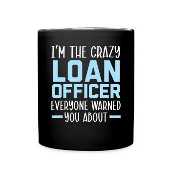 Credit Officer Job Profession Debt Loan Officer - Full Colour Mug - black - Front